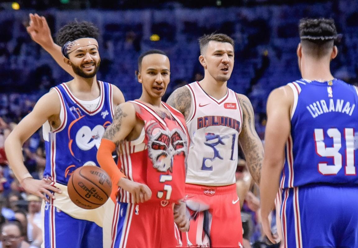 76人vs火箭2019巅峰对决：费城战火，恩比德哈登激情碰撞